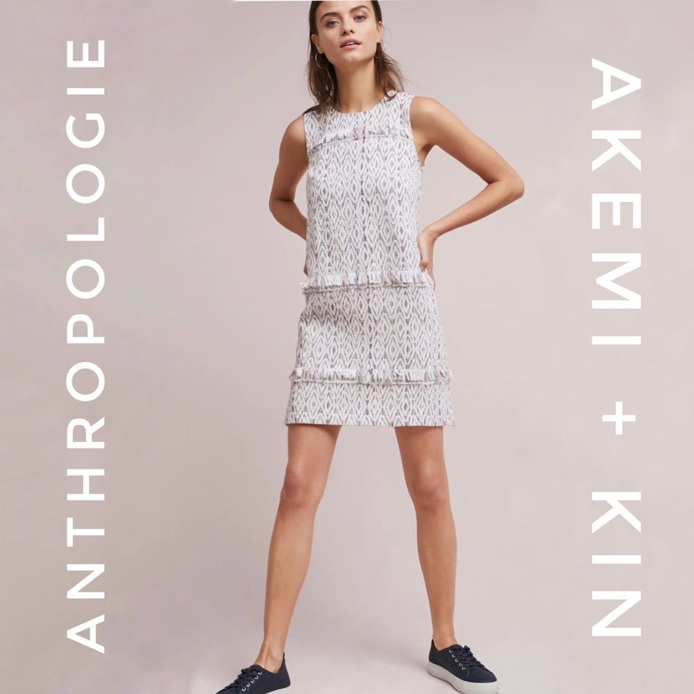 ⭐️Anthropologie Akemi + Kin Tweed Shift Dress [3508]